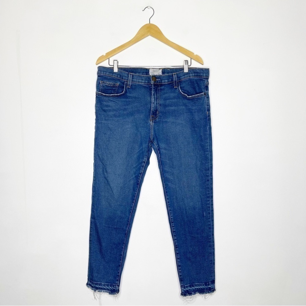 Current / Elliot Slim Boyfriend Jeans The Unrolled Fling Size 32 - Picture 2 of 7